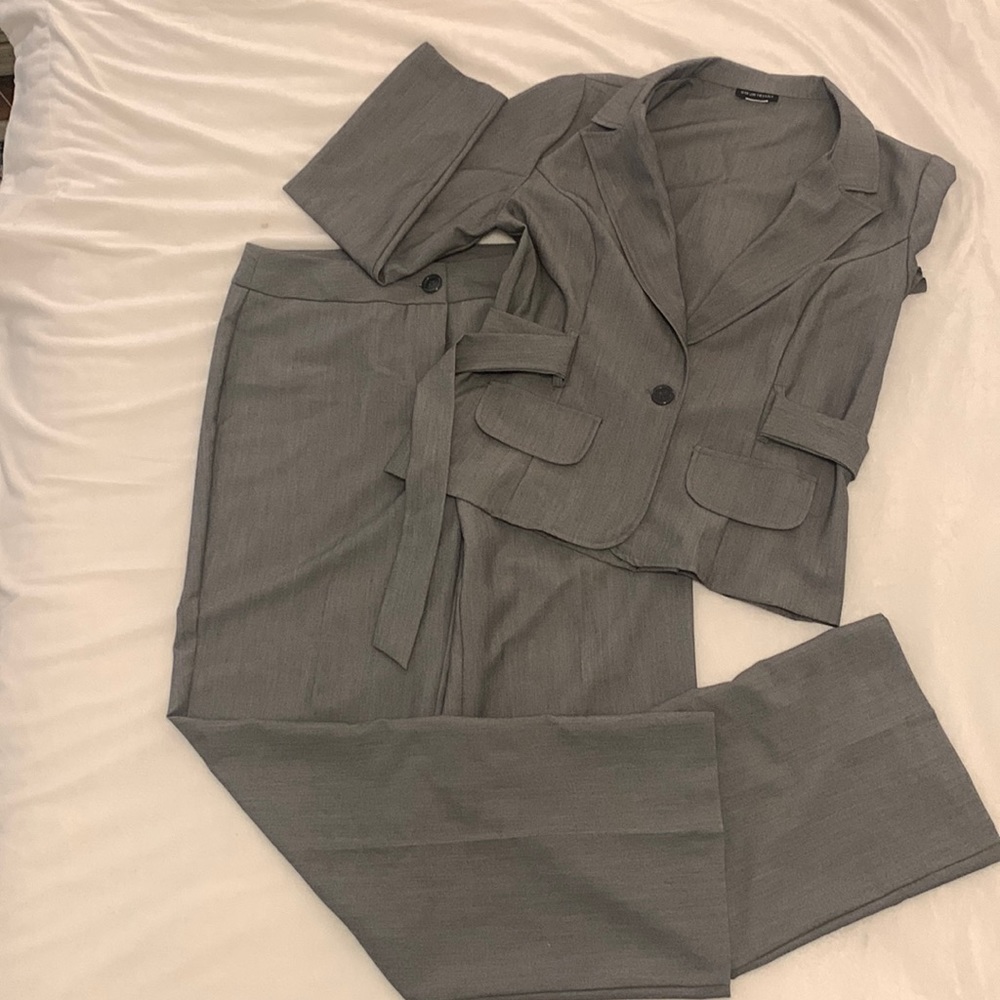 Grey office suit